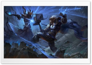 Smite, Thor vs Hades Concept Art Ultra HD Wallpaper for 4K UHD Widescreen desktop, tablet & smartphone