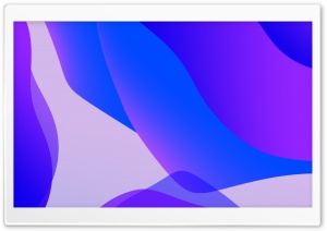 Smooth Abstract Shapes Blue and Violet Gradient 4K UHD Wallpaper for Widescreen and UltraWide Desktop, UltraHD TV, Smartphone, Tablet