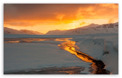 Snaefellsnes peninsula landscape, Orange Sunrise, Winter, Iceland UltraHD Wallpaper for UHD 16:9 ; HD 16:9 ; UltraWide 21:9 24:10 32:9 32:10 ; Widescreen 16:10 5:3 ; Fullscreen 4:3 5:4 3:2 ; Tablet 1:1 ; Mobile 9:16 2:3 3:5 3:4 ; Dual 16:10 5:3 16:9 4:3 5:4 3:2 ;