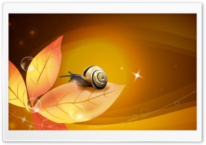Snail Illustration Ultra HD Wallpaper for 4K UHD Widescreen desktop, tablet & smartphone