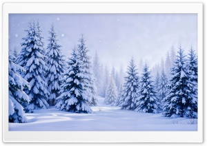 Snow Covered Mountain Forest 4K UHD Wallpaper for Widescreen and UltraWide Desktop, UltraHD TV, Smartphone, Tablet