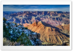 Snow, South Rim, Grand Canyon, Arizona Ultra HD Wallpaper for 4K UHD Widescreen desktop, tablet & smartphone