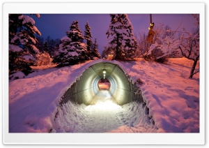 Snow Tunnel Ultra HD Wallpaper for 4K UHD Widescreen desktop, tablet & smartphone