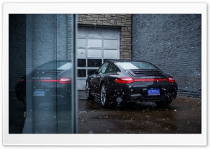 Snowing on a Porsche Carrera GTS 4 Ultra HD Wallpaper for 4K UHD Widescreen desktop, tablet & smartphone