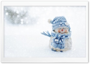 Snowman Decoration Ultra HD Wallpaper for 4K UHD Widescreen desktop, tablet & smartphone