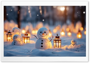 Snowman Winter Tradition Ultra HD Wallpaper for 4K UHD Widescreen desktop, tablet & smartphone