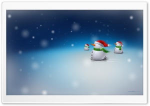 Snowmen Skiing Ultra HD Wallpaper for 4K UHD Widescreen desktop, tablet & smartphone