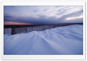 Snowy Beach, Winter Ultra HD Wallpaper for 4K UHD Widescreen desktop, tablet & smartphone