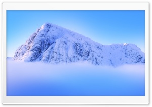 Snowy Mountain Peak Above Clouds Ultra HD Wallpaper for 4K UHD Widescreen desktop, tablet & smartphone