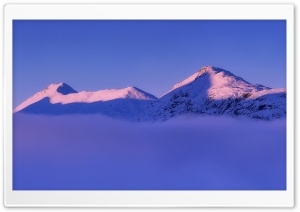Snowy Mountain, Winter Mist Ultra HD Wallpaper for 4K UHD Widescreen desktop, tablet & smartphone