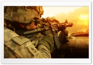 Soldier in Battle Ultra HD Wallpaper for 4K UHD Widescreen desktop, tablet & smartphone