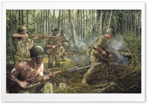 Soldiers At War Art Ultra HD Wallpaper for 4K UHD Widescreen desktop, tablet & smartphone