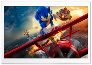 Sonic the Hedgehog 2, Tails and Dr. Robotnik 4K UHD Wallpaper for Widescreen and UltraWide Desktop, UltraHD TV, Smartphone, Tablet