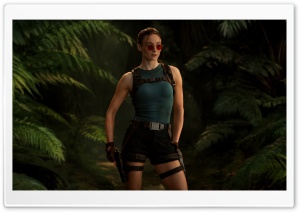 Sophie Turner as Lara Croft in Tomb Raider TV series 4K UHD Wallpaper for Widescreen and UltraWide Desktop, UltraHD TV, Smartphone, Tablet