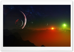 Space Fantasy Landscape Ultra HD Wallpaper for 4K UHD Widescreen desktop, tablet & smartphone