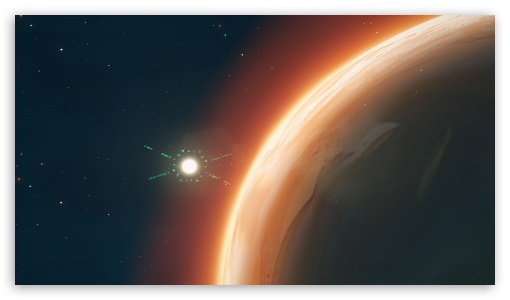 Space illustration UltraHD Wallpaper for HD 16:9 ;