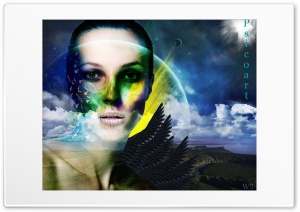 Space Psycho Art Ultra HD Wallpaper for 4K UHD Widescreen desktop, tablet & smartphone