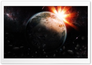 Space Sunrise Ultra HD Wallpaper for 4K UHD Widescreen desktop, tablet & smartphone
