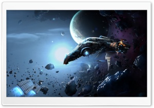Spacecraft In Space Ultra HD Wallpaper for 4K UHD Widescreen desktop, tablet & smartphone