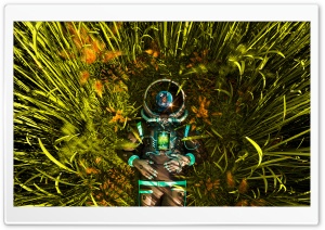 Spaceman Field Art Explorer Ultra HD Wallpaper for 4K UHD Widescreen desktop, tablet & smartphone