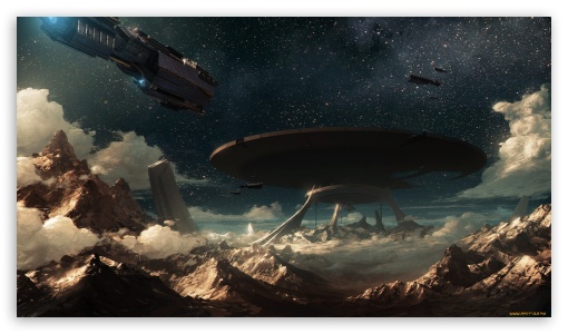 Spaceships UltraHD Wallpaper for HD 16:9 ;