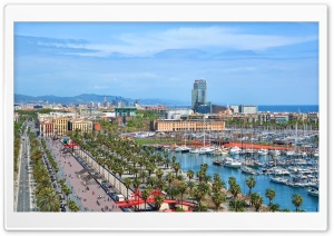 Spain Houses Marinas Barcelona Ultra HD Wallpaper for 4K UHD Widescreen Desktop, Lockscreen, Screensaver, TV, Tablet, Smartphone