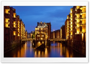 Speicherstadt in Hamburg, Germany Ultra HD Wallpaper for 4K UHD Widescreen desktop, tablet & smartphone