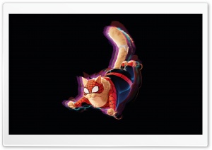 Spider-Cat, Superpet, Funny, Black Background 4K UHD Wallpaper for Widescreen and UltraWide Desktop, UltraHD TV, Smartphone, Tablet