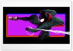 Spider Man Above The City Lights 4K UHD Wallpaper for Widescreen and UltraWide Desktop, UltraHD TV, Smartphone, Tablet