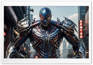 Spider Man, Robot, Sci Fi, Superhero, Futuristic 4K UHD Wallpaper for Widescreen and UltraWide Desktop, UltraHD TV, Smartphone, Tablet