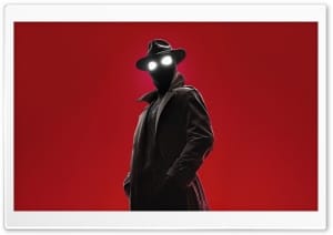 Spider-Noir Neo-noir Superhero, Red Background 4K UHD Wallpaper for Widescreen and UltraWide Desktop, UltraHD TV, Smartphone, Tablet