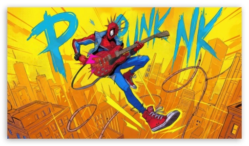 Spider Punk Stripes Of Power UltraHD Wallpaper for UHD 16:9 ; HD 16:9 ;