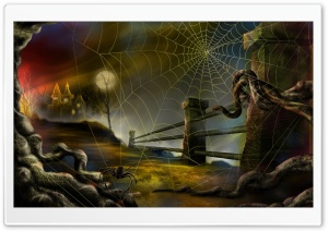 Spider Web Hallowmas Halloween Ultra HD Wallpaper for 4K UHD Widescreen desktop, tablet & smartphone