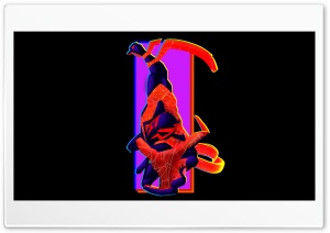 Spiderman 2099 Citys Guardian 4K UHD Wallpaper for Widescreen and UltraWide Desktop, UltraHD TV, Smartphone, Tablet