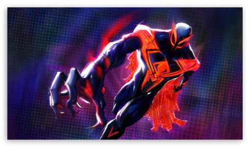 Spiderman 2099 Post Apocalyptic Artwork UltraHD Wallpaper for UHD 16:9 ; HD 16:9 ;