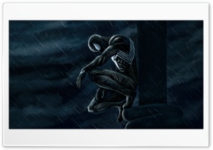 Spiderman in the Rain at Night 4K UHD Wallpaper for Widescreen and UltraWide Desktop, UltraHD TV, Smartphone, Tablet
