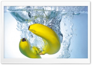 Splashing Bananas Ultra HD Wallpaper for 4K UHD Widescreen desktop, tablet & smartphone