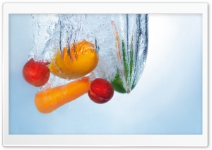Splashing Fruits Ultra HD Wallpaper for 4K UHD Widescreen desktop, tablet & smartphone