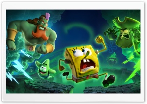 SpongeBob SquarePants Titans of the Tide 4K UHD Wallpaper for Widescreen and UltraWide Desktop, UltraHD TV, Smartphone, Tablet