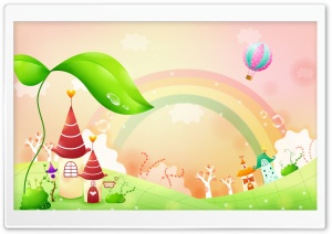 Spring Landscape With Rainbow 1 Ultra HD Wallpaper for 4K UHD Widescreen desktop, tablet & smartphone