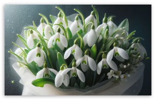 Spring Snowdrops UltraHD Wallpaper for UHD 16:9 ; HD 16:9 ; UltraWide 21:9 24:10 ; Widescreen 16:10 5:3 ; Fullscreen 4:3 5:4 3:2 ; Tablet 1:1 ; Mobile 9:16 2:3 3:5 3:4 ;