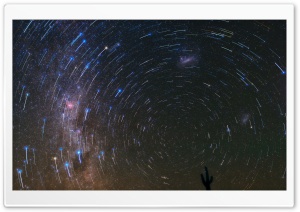 Star Trails over Atacama Desert Ultra HD Wallpaper for 4K UHD Widescreen desktop, tablet & smartphone