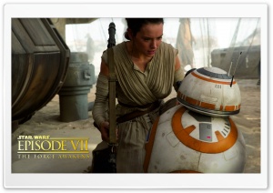 Star Wars Episode VIII - Rey and BB-8 Ultra HD Wallpaper for 4K UHD Widescreen desktop, tablet & smartphone