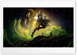Star Wars The Mandalorian And Grogu 5k Artwork 4K UHD Wallpaper for Widescreen and UltraWide Desktop, UltraHD TV, Smartphone, Tablet