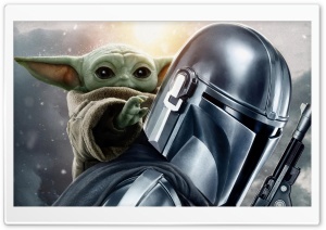 Star Wars The Mandalorian and Grogu Baby Yoda 4K UHD Wallpaper for Widescreen and UltraWide Desktop, UltraHD TV, Smartphone, Tablet