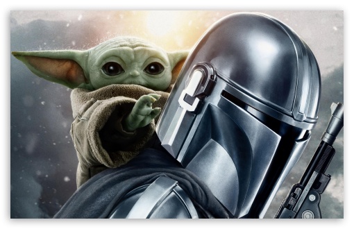 Star Wars The Mandalorian and Grogu Baby Yoda UltraHD Wallpaper for UHD 16:9 ; HD 16:9 ; Widescreen 16:10 ; Tablet 1:1 ; Mobile 9:16 9:19.5 9:20 ;