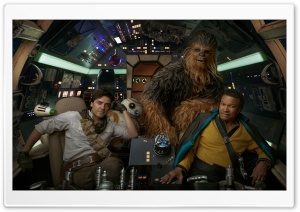 Star Wars The Rise of Skywalker Poe, Chewbacca, Lando Ultra HD Wallpaper for 4K UHD Widescreen desktop, tablet & smartphone