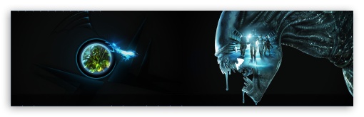 Starcraft Ghost vs Alien UltraHD Wallpaper for Dual 16:9 ;