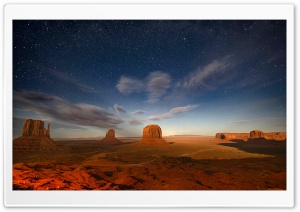 Starry Sky, Monument Valley, Arizona Ultra HD Wallpaper for 4K UHD Widescreen desktop, tablet & smartphone