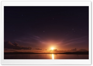 Stars And Sunset Ultra HD Wallpaper for 4K UHD Widescreen desktop, tablet & smartphone